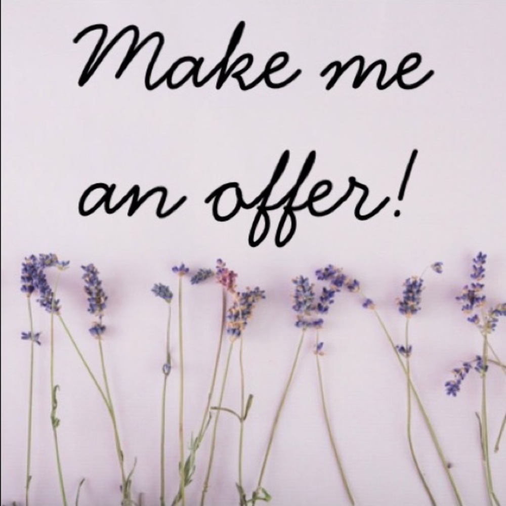 I am open to all offers! 🌸
